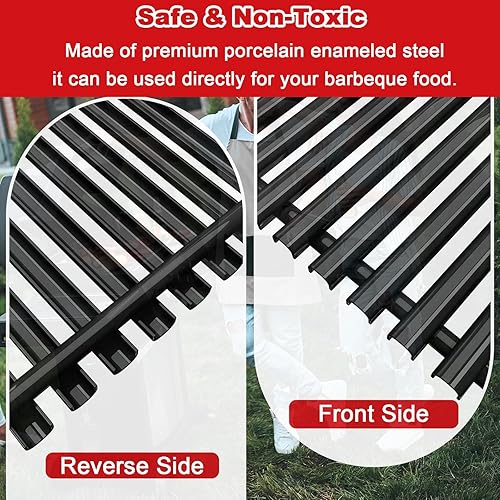 Vista 15 de Rejillas de cocción de hierro fundido para Weber Genesis II 400 y II LX 400 Series, Genesis II E/S-410, E/S-435, LX E/S-440, LX E-410/SE-410