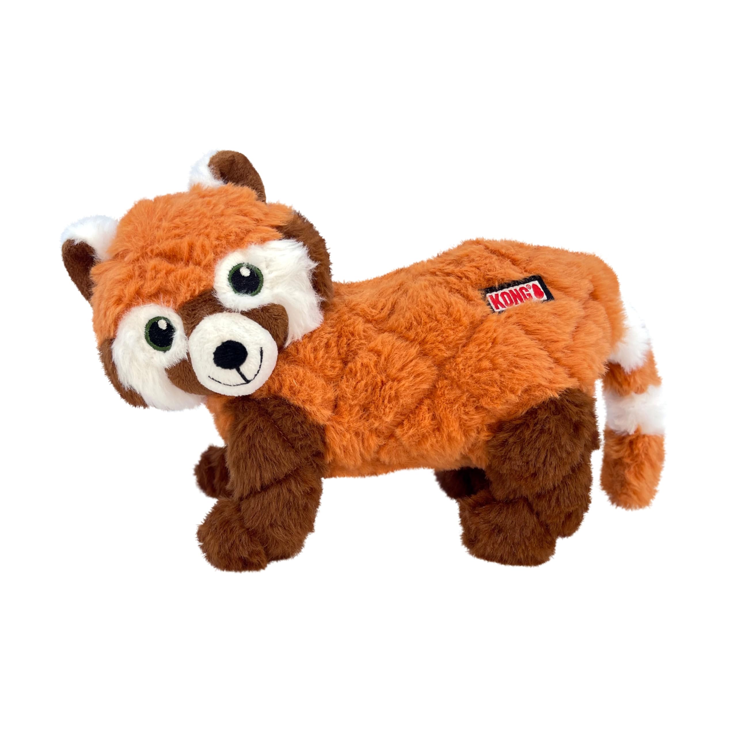 KONG Scampers Wildlife Plush Dog Toy with Low Tone Squeaker (Red Panda) — image 1