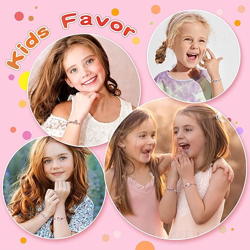 Miniatura 5 de Lorfancy 24 pulseras para niños y niñas, joyería para mujer, unicornio, animal, amistad, colgante para adolescentes y bebés, linda pulsera tejida