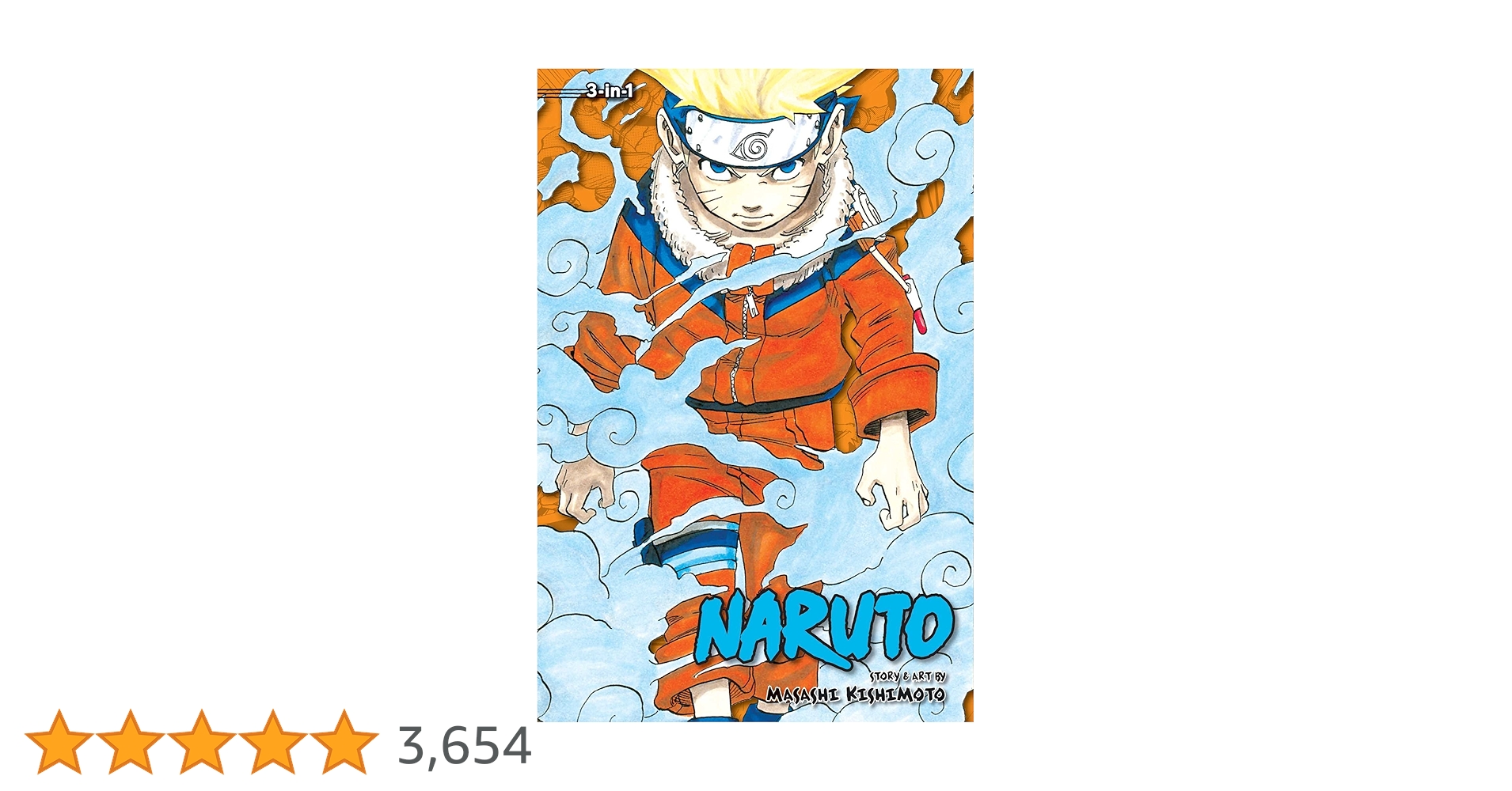 【初版】NARUTO First Edition Vol 1 2 3 Set Naruto (3-in-1 Edition), Vol. 1: Includes vols. 1, 2 & 3
