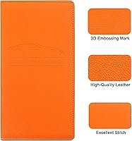 Vista 5 de Premium Soporte para Registro de Auto y Seguro con Cierre Magnético, Organizador para Guantera de Vehículo - Para Documentos, Tarjetas, Licencia