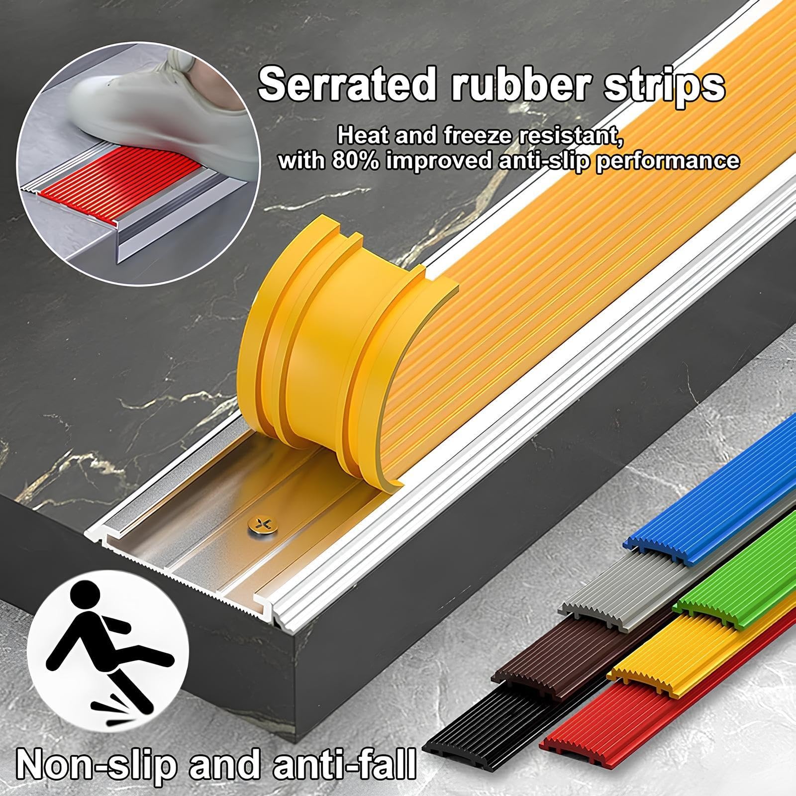 80-150cm Perfil De Borde De Escalera En Aluminio Para Exteriore E Interiore
