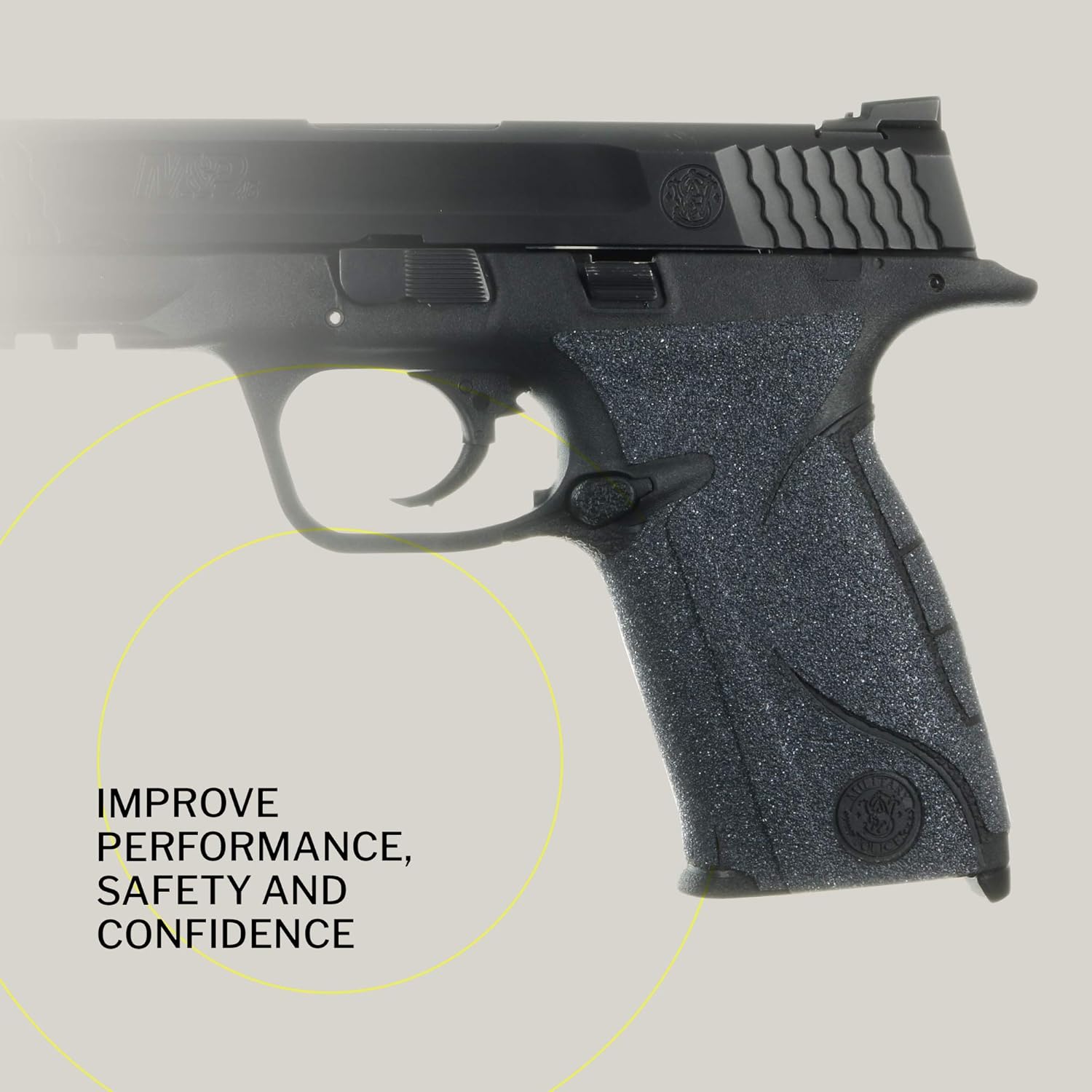 TALON Grips Adhesive Grip – Compatible with Smith and Wesson M&P Full Size .45 – Made in The USA
