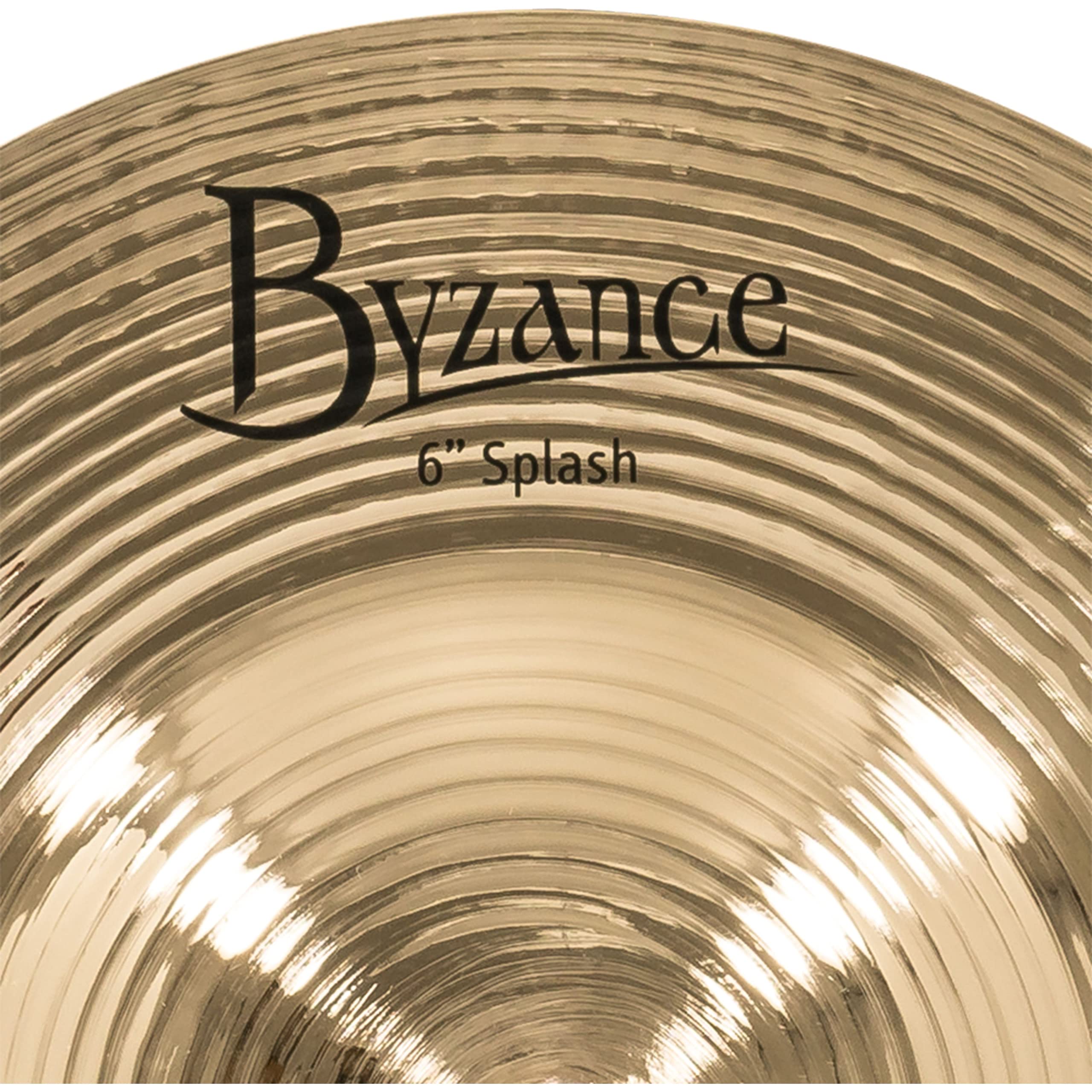 Meinl Cymbals Byzance Brilliant Piatto Splash 6 pollici (15,24cm) per Batteria - Bronzo B20 , Finitura Brillante (B6S-B)