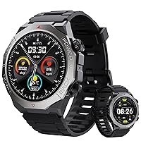 Cillso Smartwatch Uomo Militare con Chiamate, 1.39