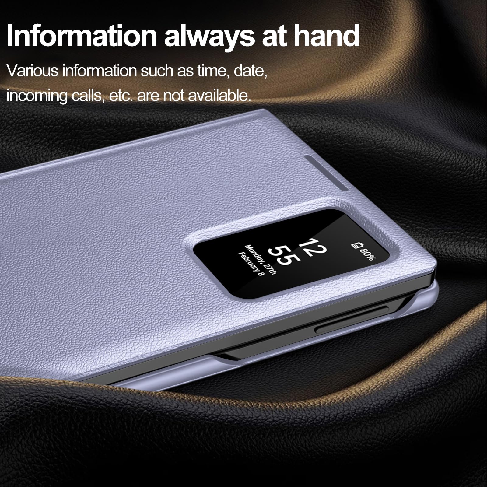 Custodia a portafoglio per Samsung Galaxy Z Fold 8, sottile, con slot per schede, supporto, protezione per fotocamera, antiurto, anti ingiallimento, custodia a portafoglio in pelle PU per uomini e