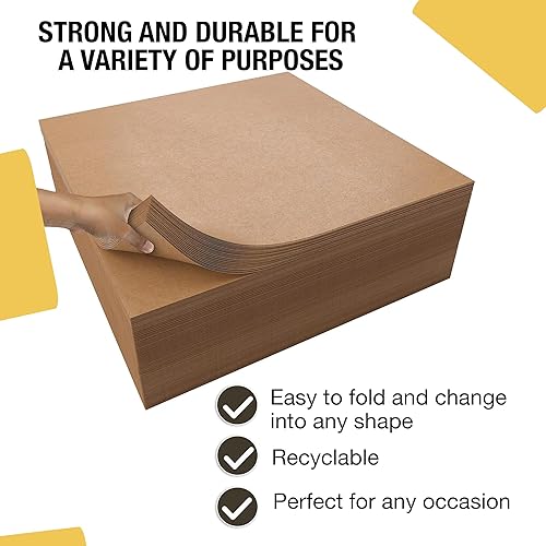 Miniatura 2 de Papel de embalaje marrón para mudanza, 480 hojas de papel kraft - Tamaño total 15 x 9600 pulgadas (1000 pies cuadrados) - Tamaño de la hoja 15 x 20