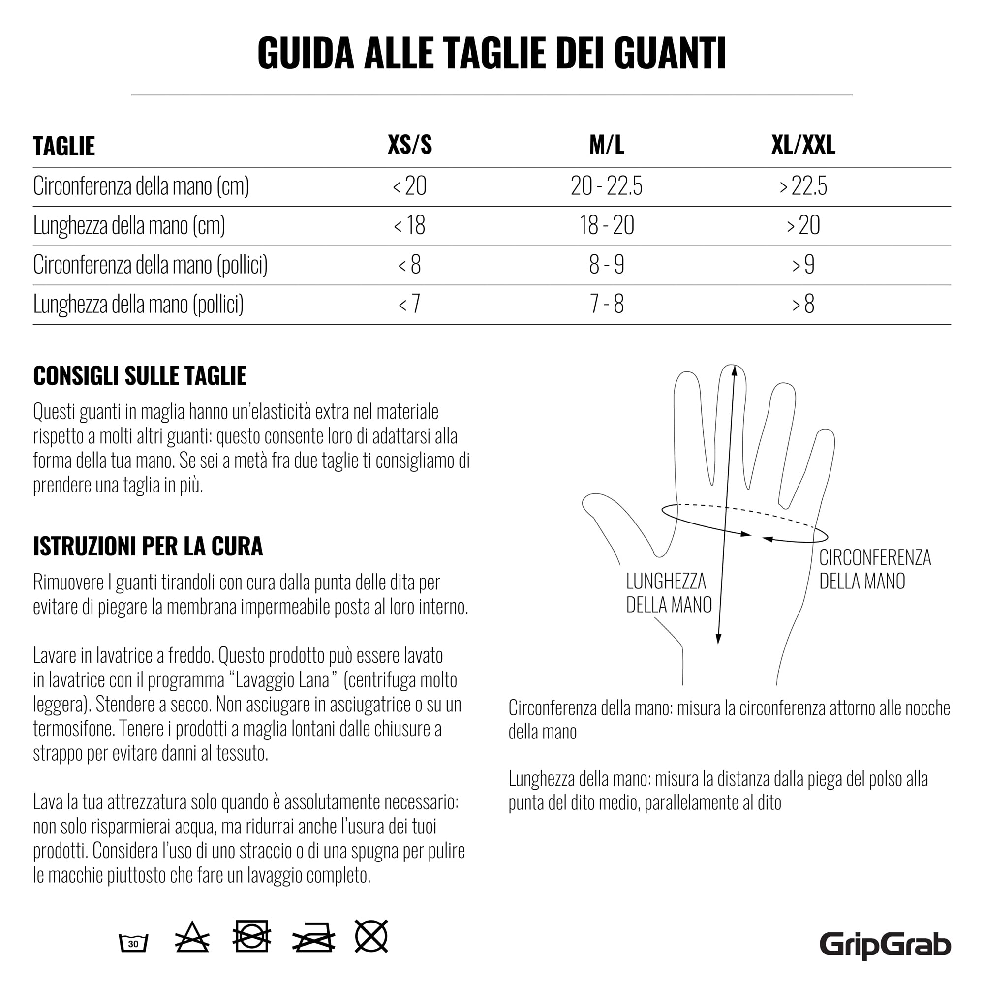 GripGrab Guanti da Ciclismo Antiscivolo Invernali Impermeabili Protezione Antipioggia a Dita Lunghe Antivento Bici MTB