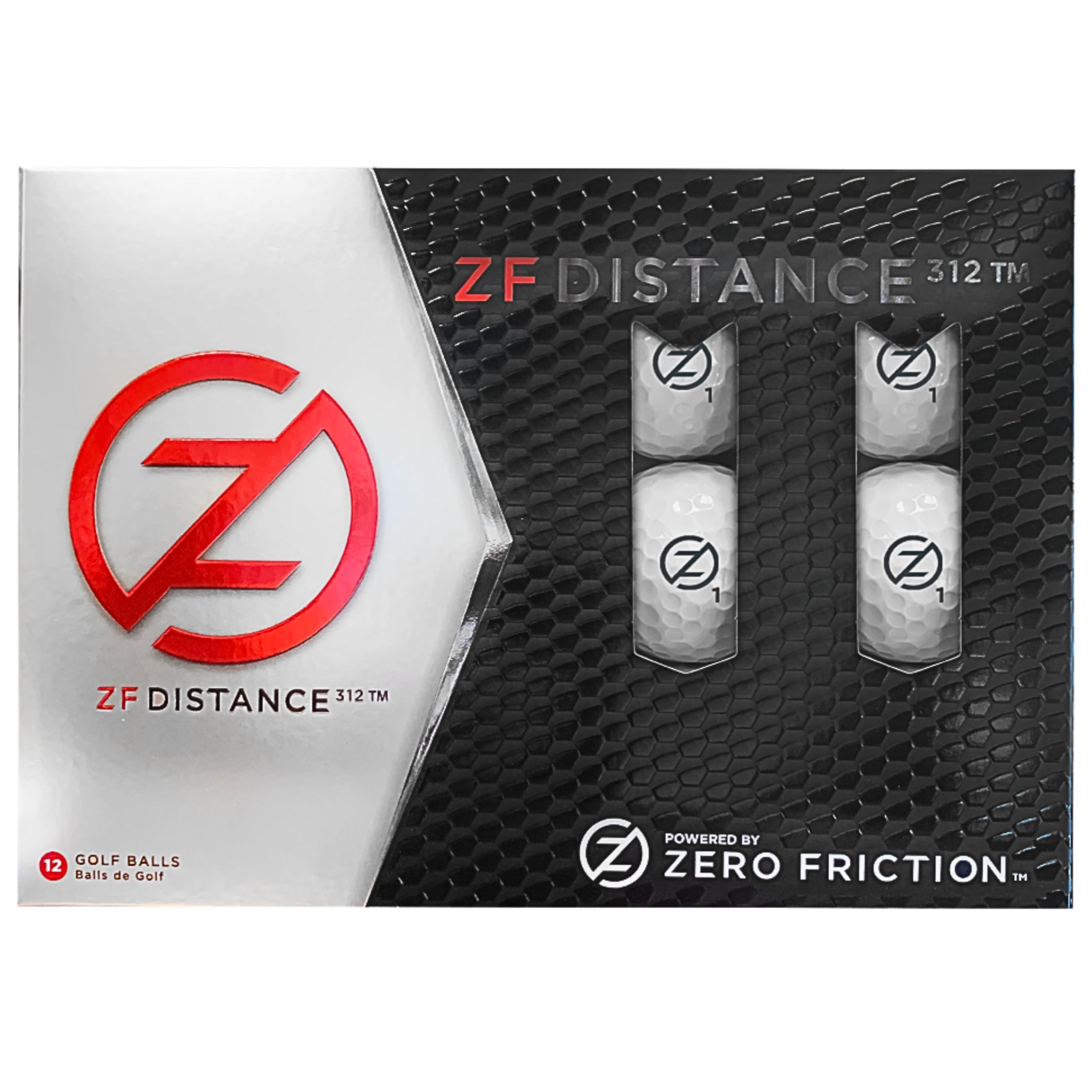 Zero Friction Distance 312 Balles de Golf