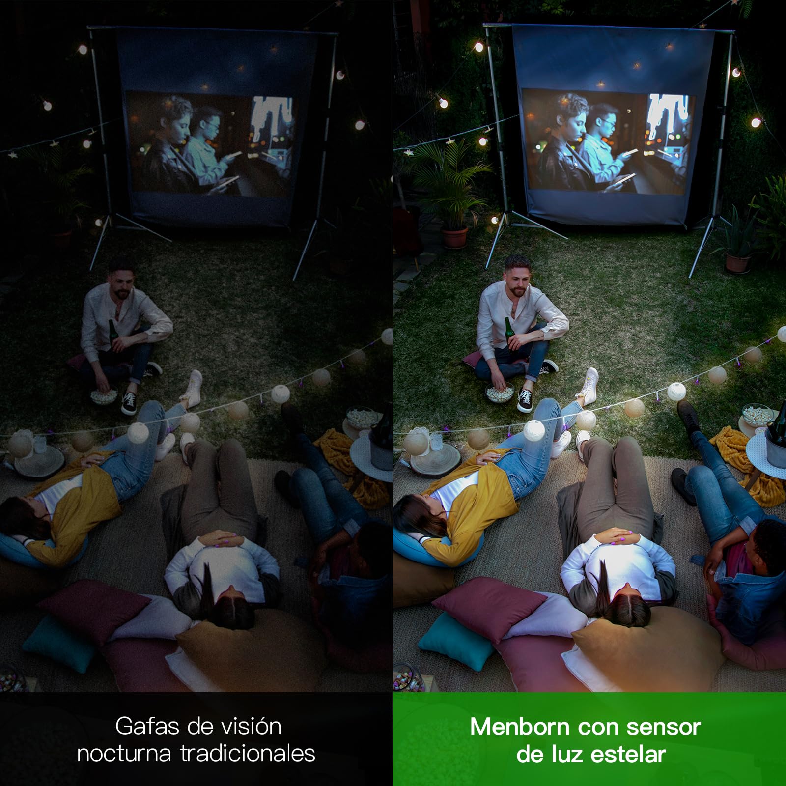 Camara Vigilancia WiFi Exterior 4MP/2,5K, Cámara IP Vigilancia de Seguridad 360°, AI Detección de Humana, Seguimiento Automático, Nocturna a Color, Audio Bidireccional, Compatible Alexa, IP65, 2 PZ