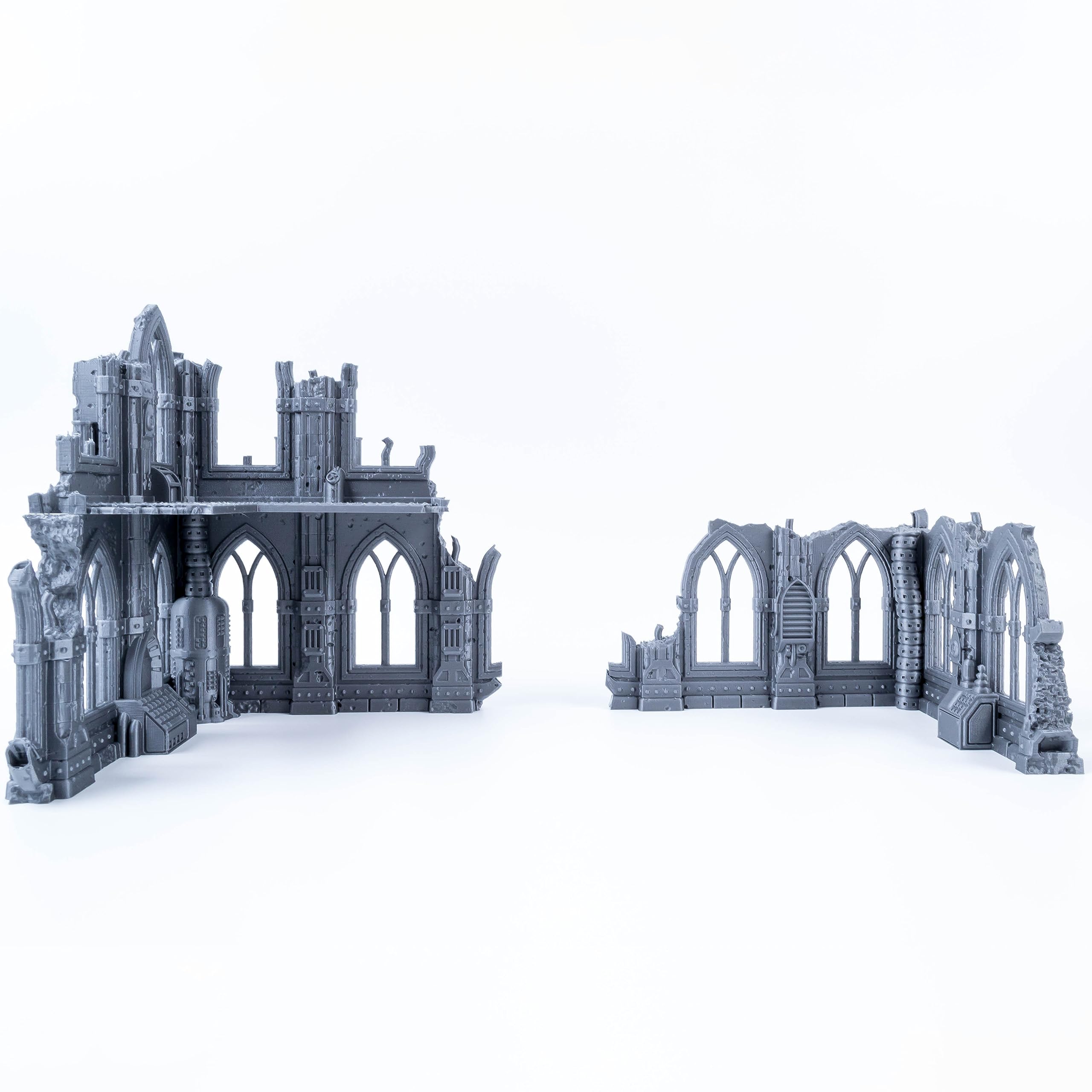 3D Vikings Série Ruines Gothiques - Ensemble 2 : Ruine bifurquée avec sections à deux étages et 3D Vikings Série Ruines Gothiques - Ensemble 2 : Ruine bifurquée avec sections à deux étages et