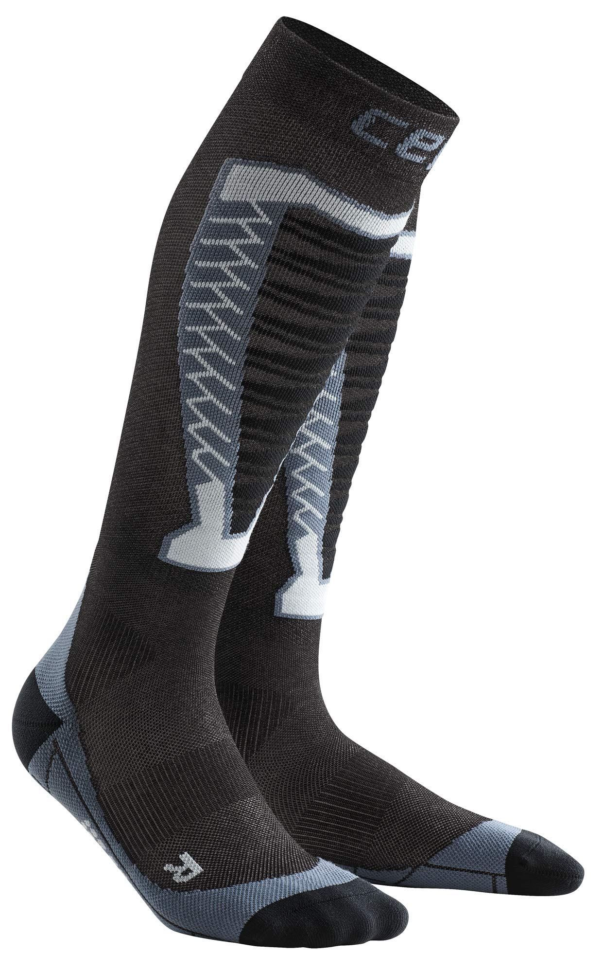 CEP Obstacle Run Compression stockings Anthracite Ladies Size : II