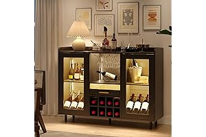 Contemporary Wine and Bar Cabinet with Enhanced Functionality
