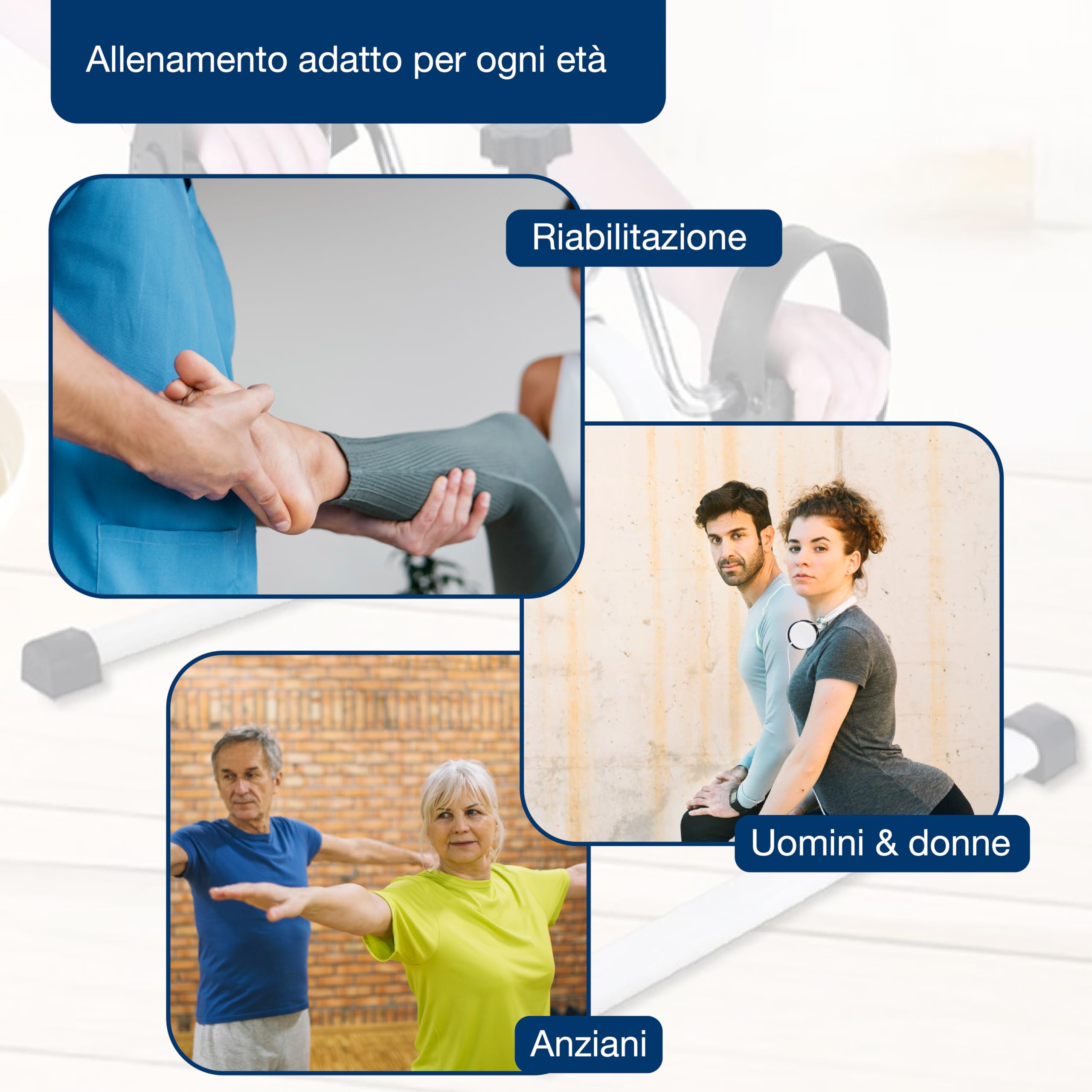 GIMA - Esercitatore a pedale basic, per allenamenti cardiovascolari moderati, 43150