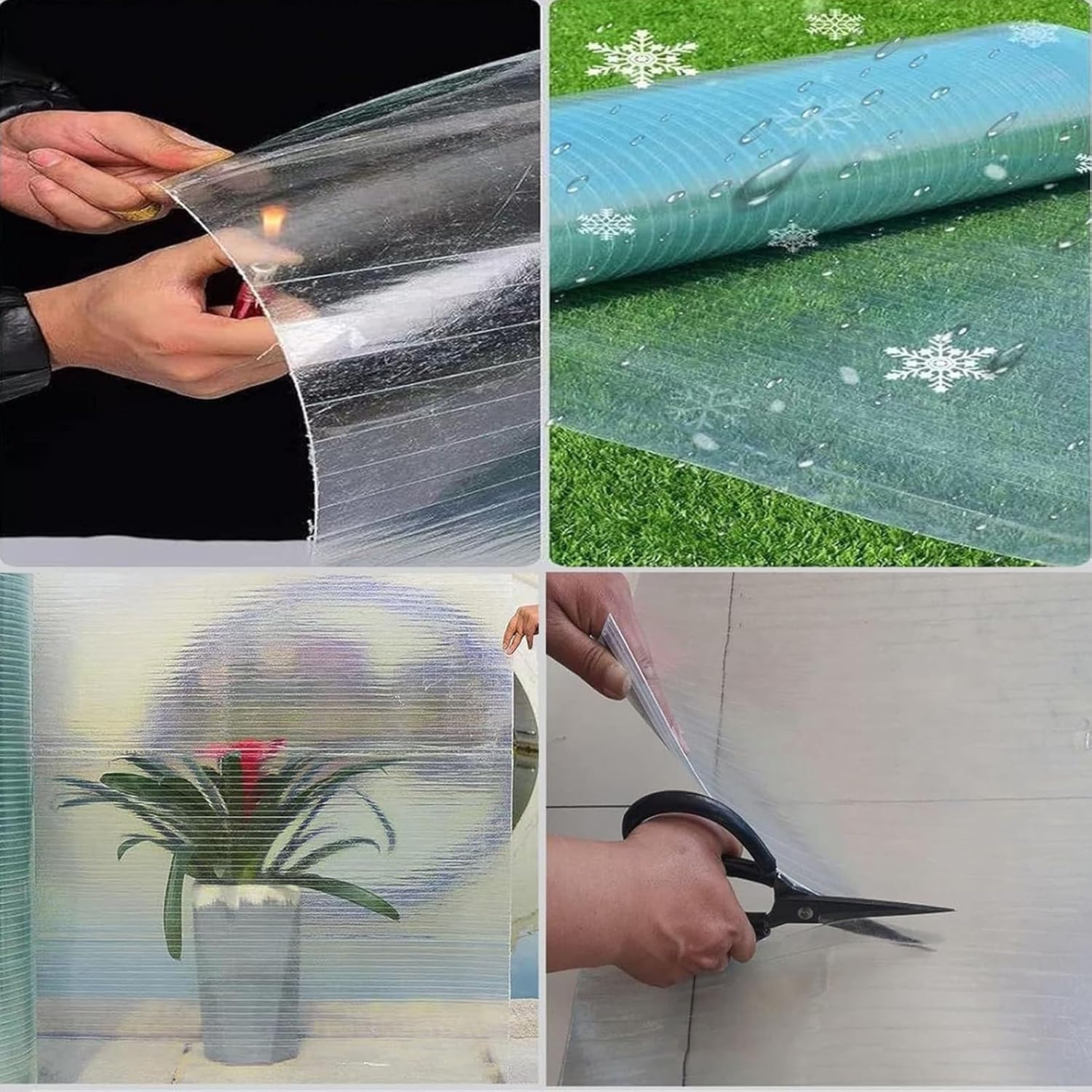 Hoja de policarbonato para techos, lámina sólida de fibra de vidrio de 0,8 mm, resistente a la lluvia, paneles de iluminación diurna para invernaderos, cobertizos, cocheras (0,8 x 5 m), transparente
