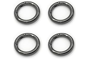 Carabiner Clip Small - 1 Inch Spring Clip Round Carabiner Ring Keychain