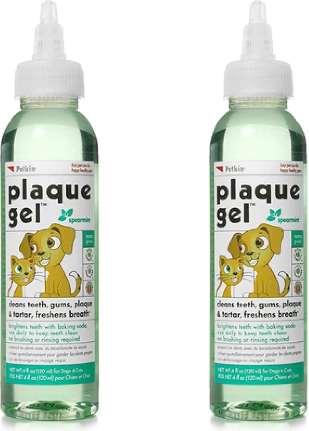 Petkin Plaque Remover Gel Cleans Teeth and Gums, Removes