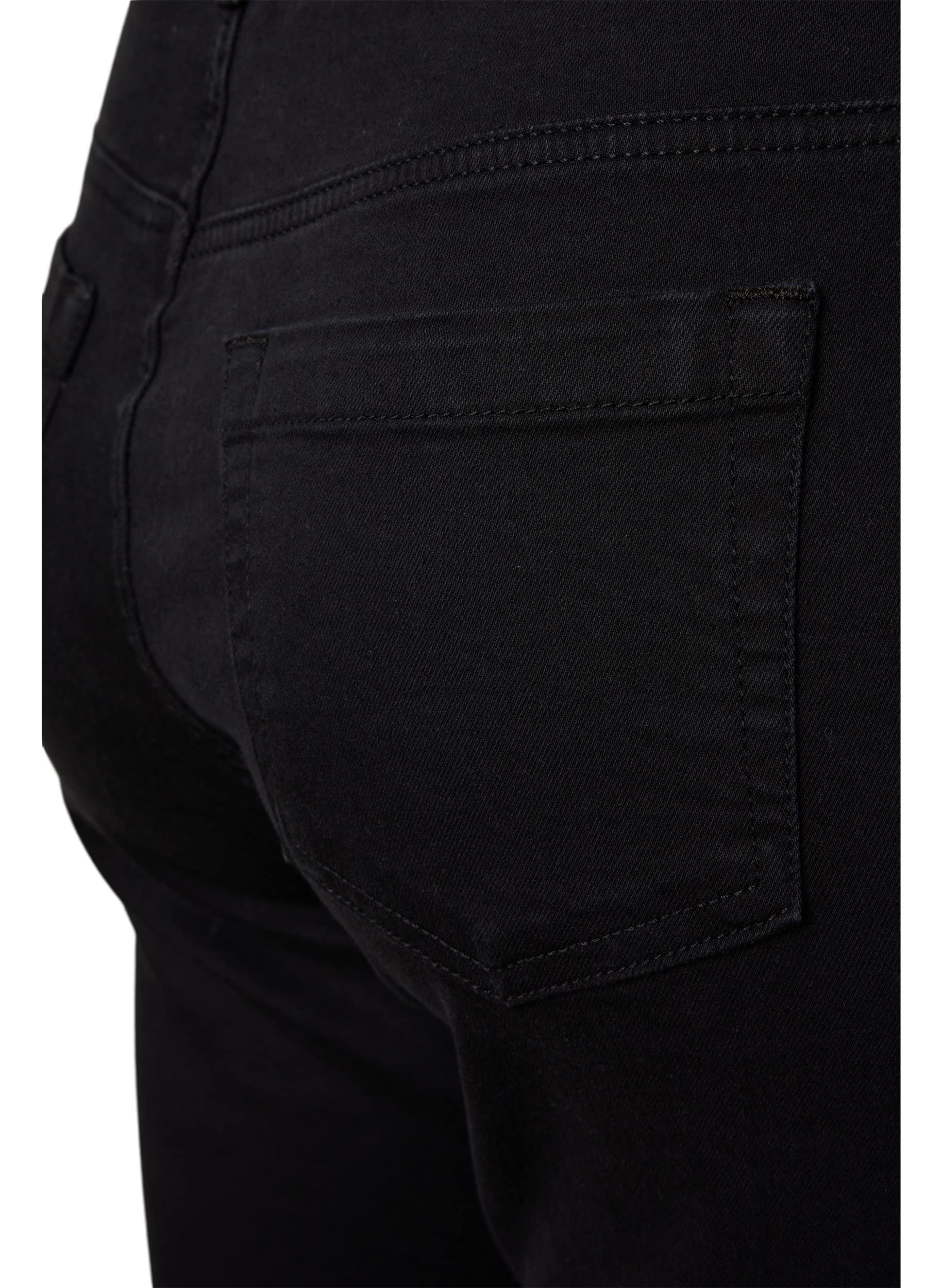 Zizzi Jeans Damen Große Größen - Ellen High Waist Bootcut Jeans mit Stretch - Ausgestelltes Bein - 5-Pocket-Jeanshose aus Baumwolle - Plus Size Hose Größe 42-56