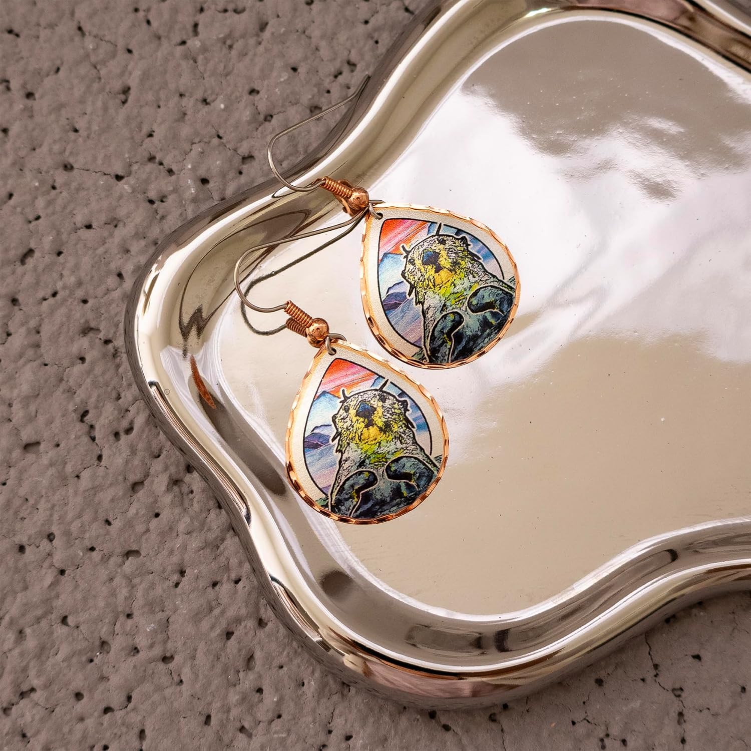 Northwest Coast Alaska Native Animals SpiritsTotem Earrings/Alaska Totem Earrings/Eagles/Lovebird/Beaver/Wolf/Whales/Owl/Sun/Salmon/Alaska Jewelry