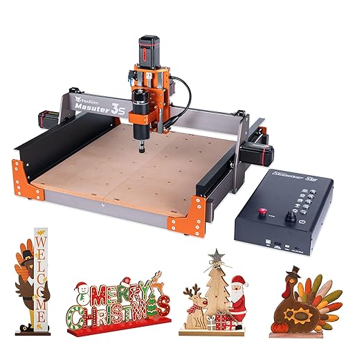 FoxAlien Masuter 3S CNC Router Machine with NEMA 23 Closed-Loop
