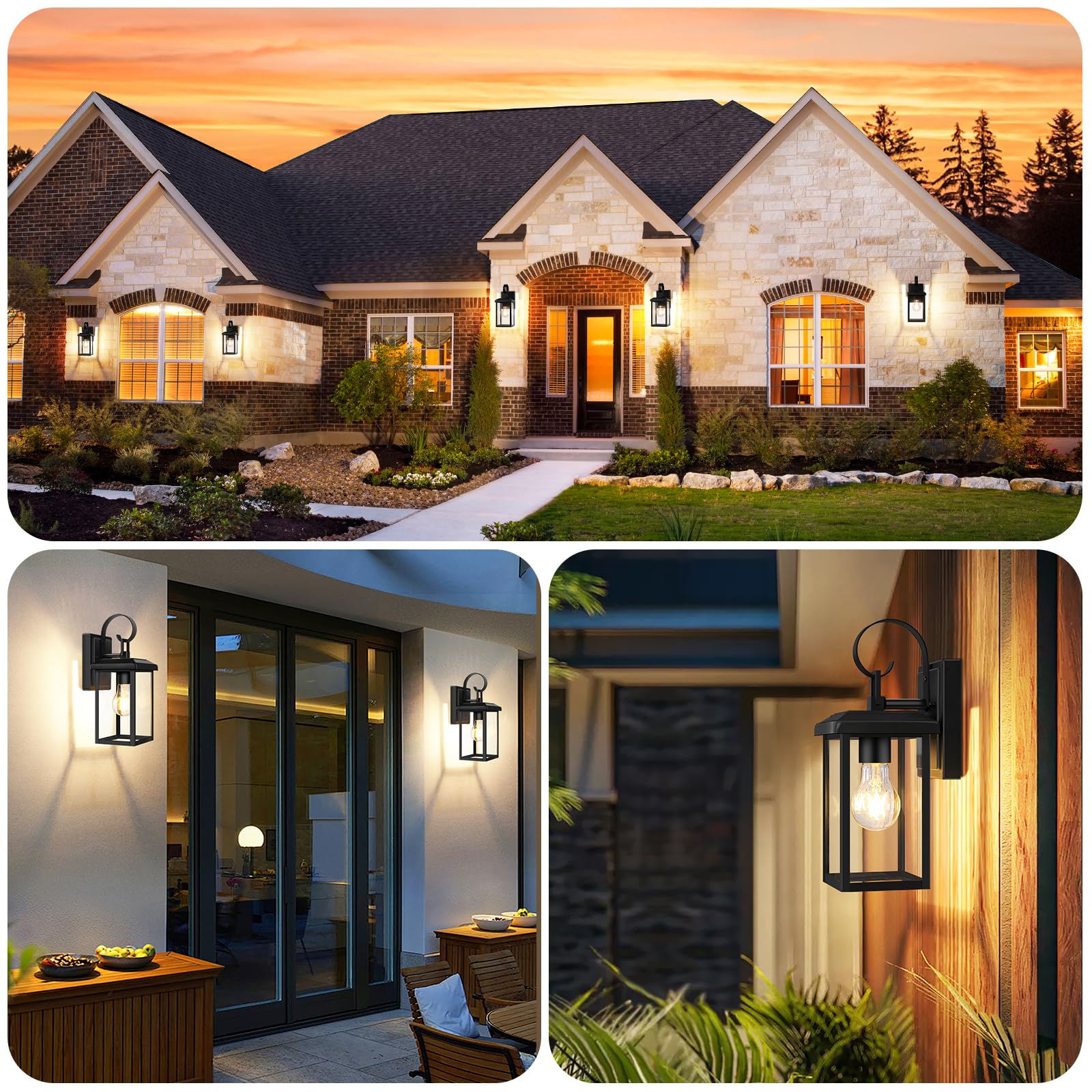 Best Outdoor Wall Light 2026: 5 Porch Sconces 2 BringYouBrightFuture BesLowe 2-Pack Outdoor Wall Light Fixtures, Exterior Lighti — product photo