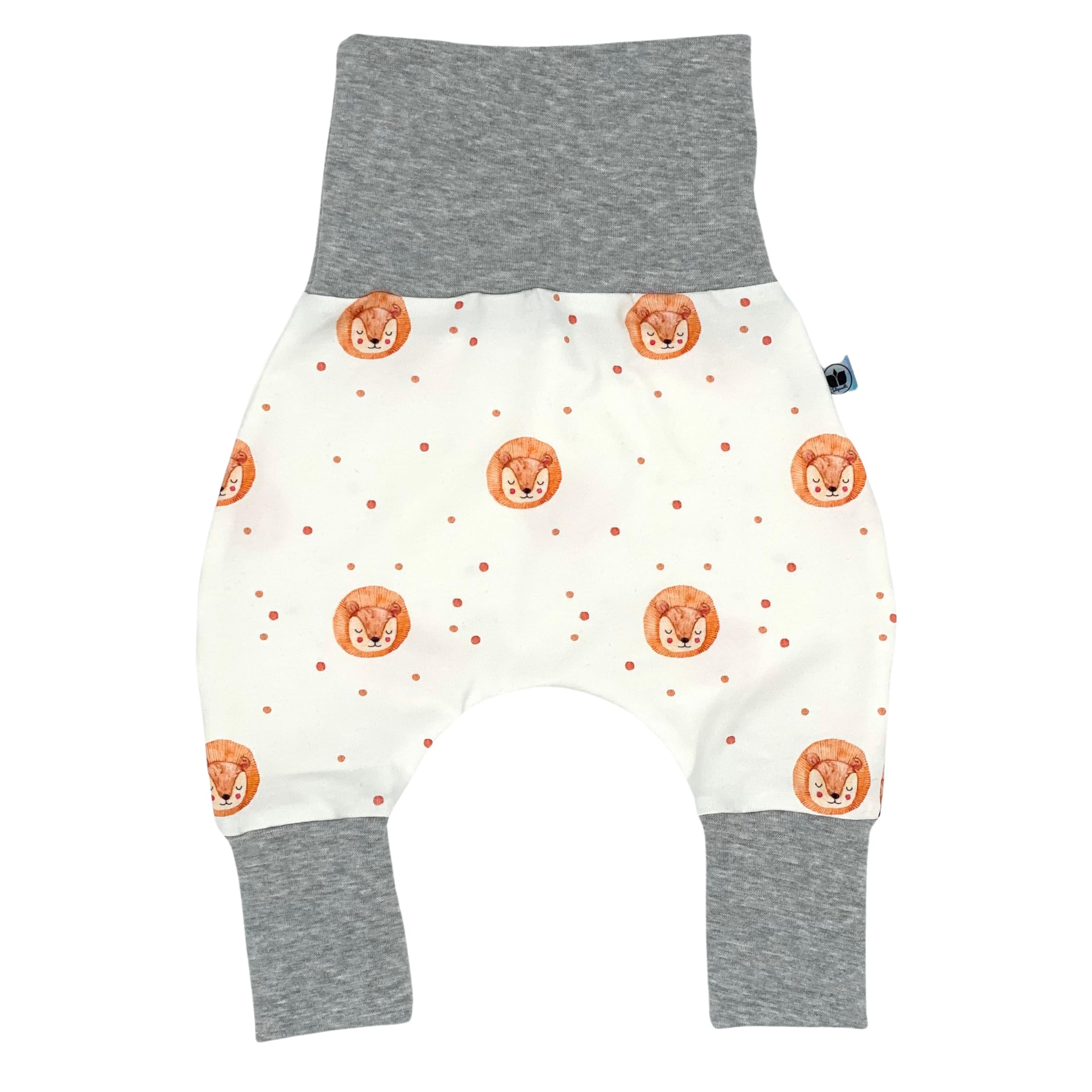 Tulipanelli Baby Pumphose Babyhose - Handgefertigte Mitwachshose aus Baumwoll-Jersey - Größen 50-74 | 68-86 | 92-104 - Breiter Bund