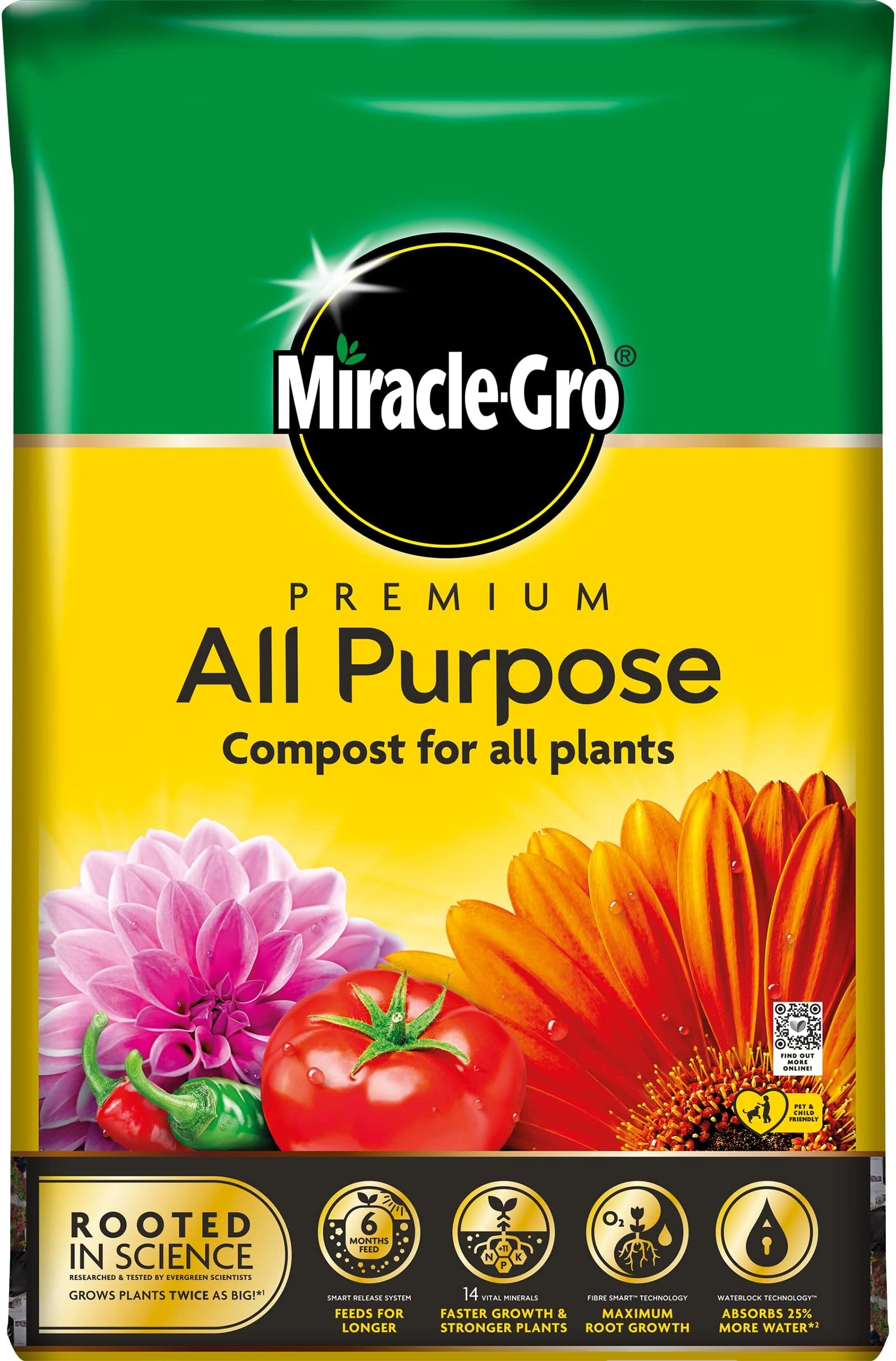 20L All Purpose Compost, Peat Free, Multi Purpose Fertilisers, Gardening Soils for Outdoor and Indoor Planting, Small to Large Plants