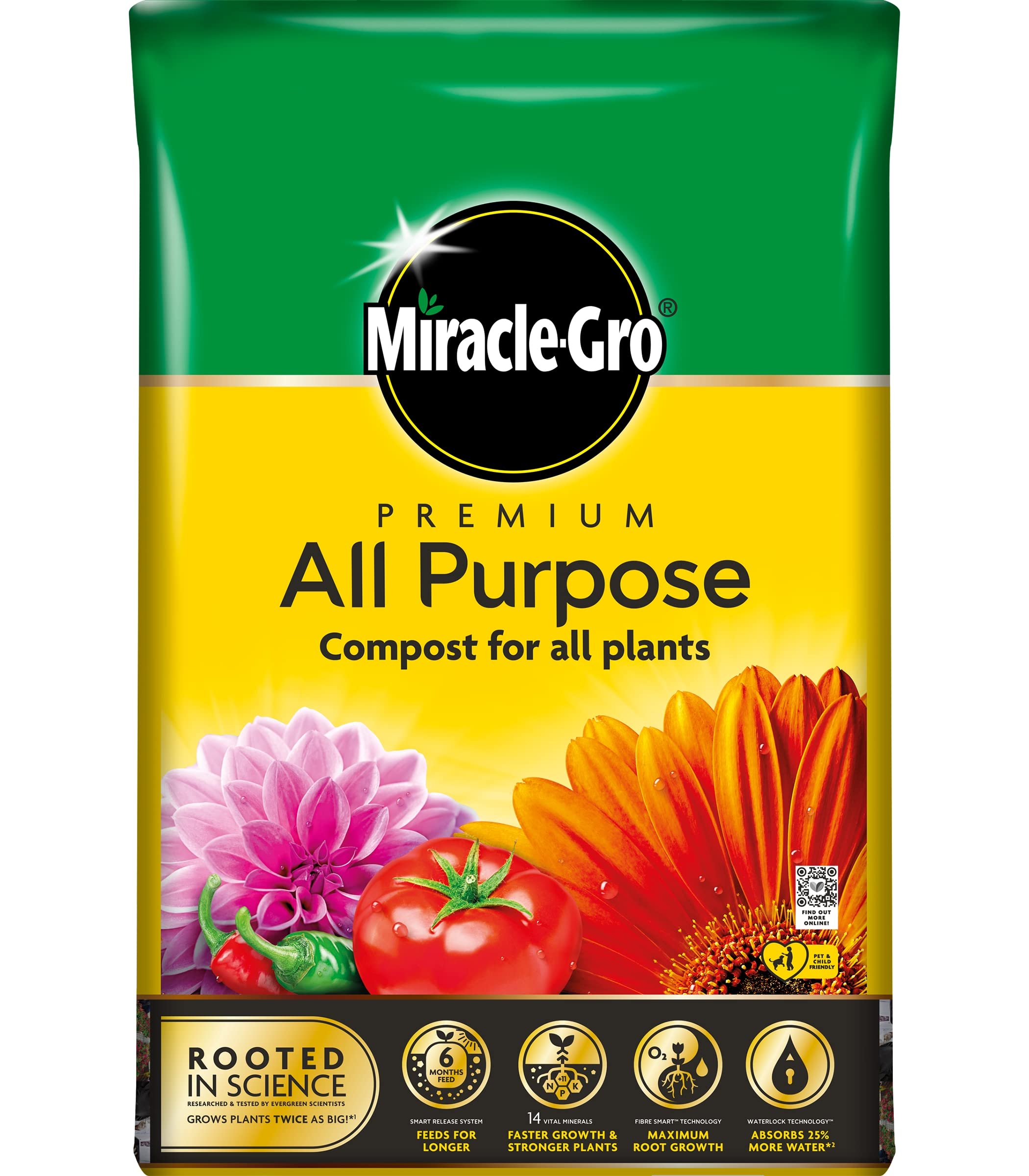 20L All Purpose Compost, Peat Free, Multi Purpose Fertilisers, Gardening Soils for Outdoor and Indoor Planting, Small to Large Plants