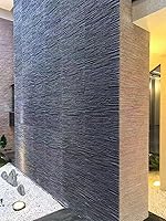 Vista 3 de Panel de pared 3D de piedra suave, paneles texturizados de piedra de agua que fluye, paneles de pared de hormigón con textura suave