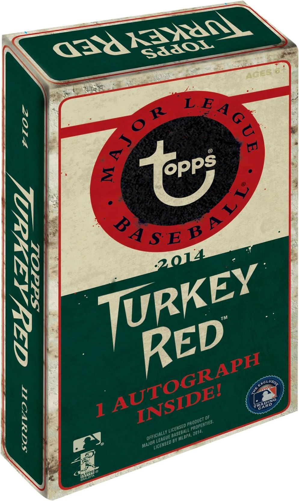 2014 Topps Turkey Red Baseball box (10 cards + ONE Autograph card)