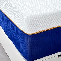 Molblly Memory Foam Matrac 90x190 cm - Közepes Keménységű, Légáteresztő, Hipoallergén, Összetekerhető Habszivacs Ágymatrac Kék Pamuthuzattal 7