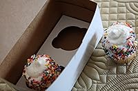 Vista 3 de SCT - Cajas para panadería blancas de una pieza, sin ventana, 8 x 4 x 4 pulgadas, blanco, papel, 250