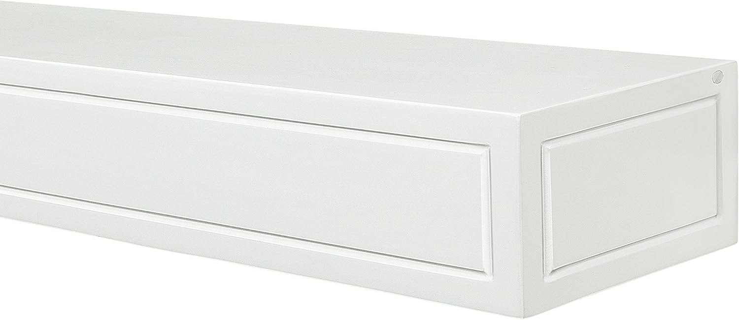 Pearl Mantels White Sarah Mantel Shelf, 72-Inch, Paint, 72 Inch (612-72)