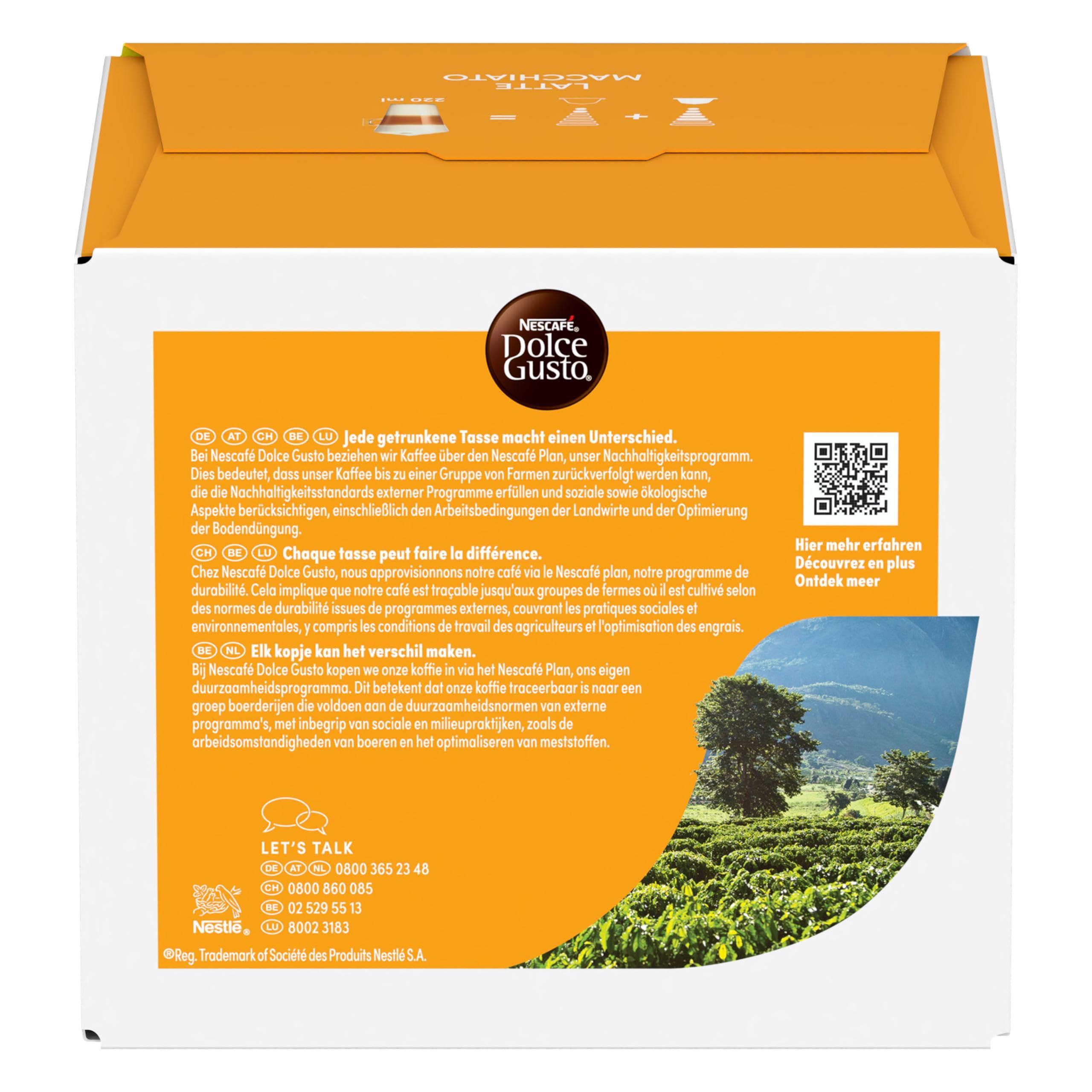 NESCAFÉ DOLCE GUSTO Latte Macchiato Kaffeekapseln (3 x 30 Kapseln)