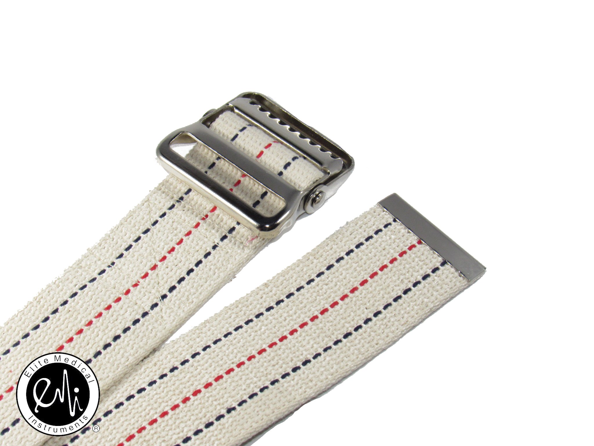 EMI 60" White Gait Transfer Belt – Comfortable Cotton Belt for Patients | Metal Buckle | Ideal Mobility Aid for Seniors, Patients, and Physical Therapy Use 624-M-Wht — Amazon image 2