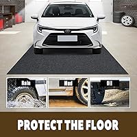 Vista 3 de Tapete para Derrames de Aceite, 29" x 36", Tapete para Piso de Garaje Bajo el Automóvil, Impermeable/Duradero/Antideslizante con Respaldo TPR