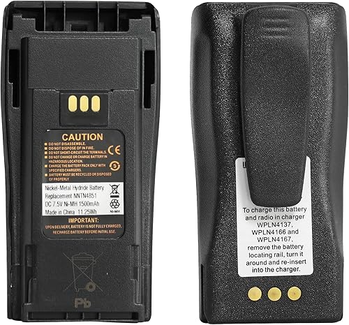 Miniatura 4 de NNTN4851A NNTN4851 NNTN4497 NNTN4497CR 7.4V 1500mAh Ni-MH Reemplazo de batería para CP200 CP200D CP200XLS PR400 EP450 CP040 CP140 CP150 CP160 CP160