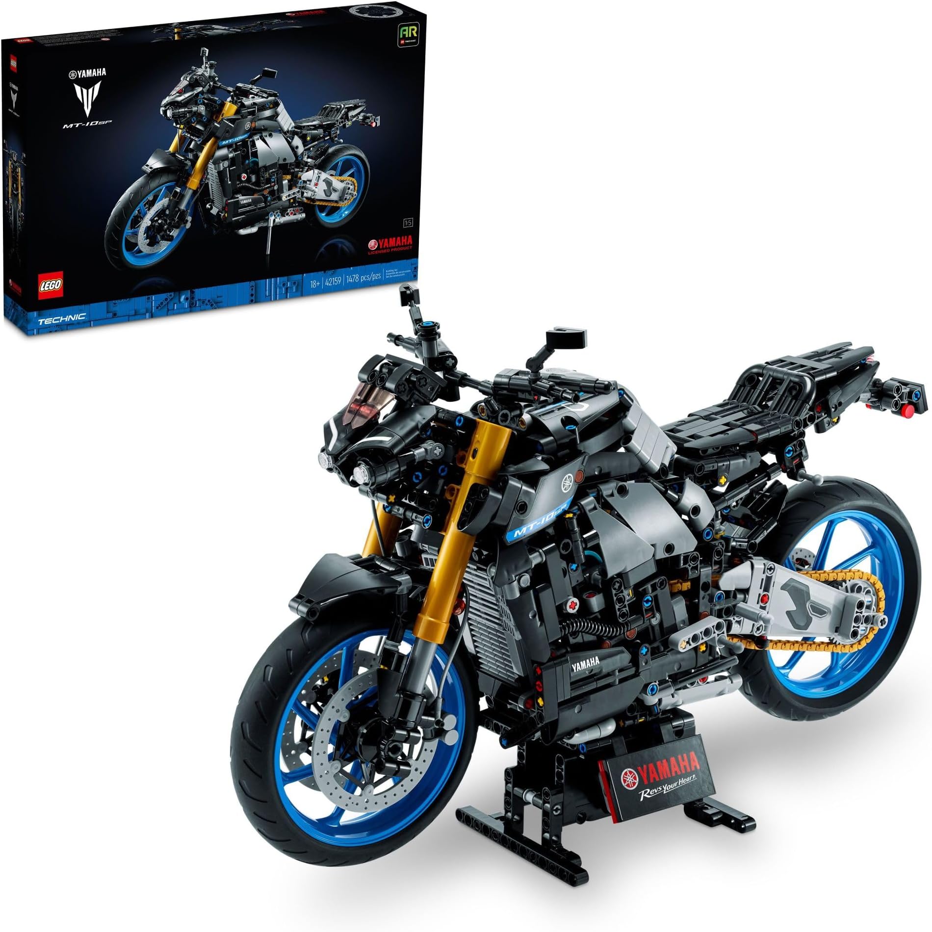 Technic Yamaha MT-10 SP 42159 Advanced Building Set for Adults, This Iconic Motorcycle Model for Build and Display Makes a Great Gift for Fans of Yamaha Vehicles or Motorcycle Collectibles