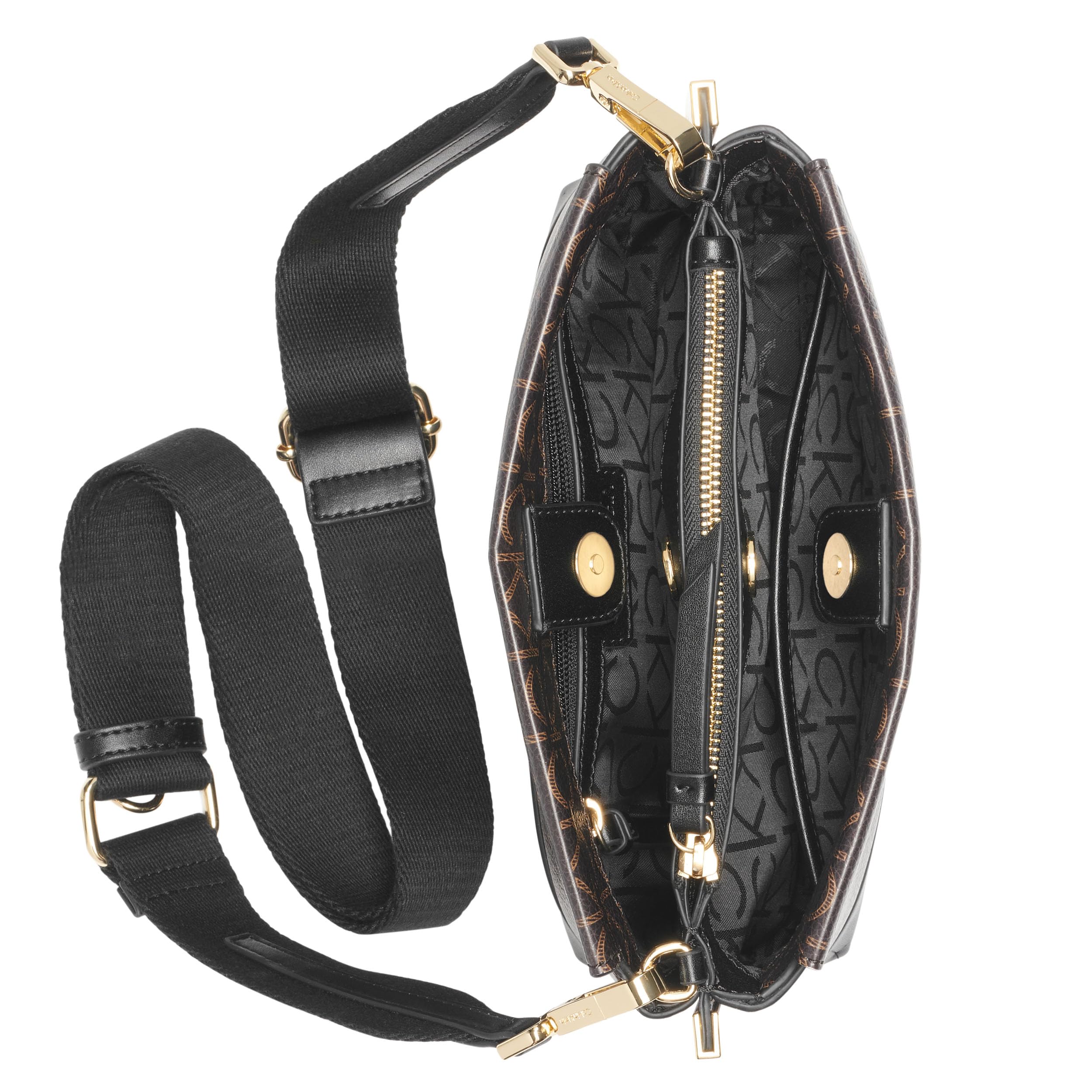 Calvin Klein Bianca Triple Compartment Crossbody - Bianca - Bandolera con triple compartimento Mujer
