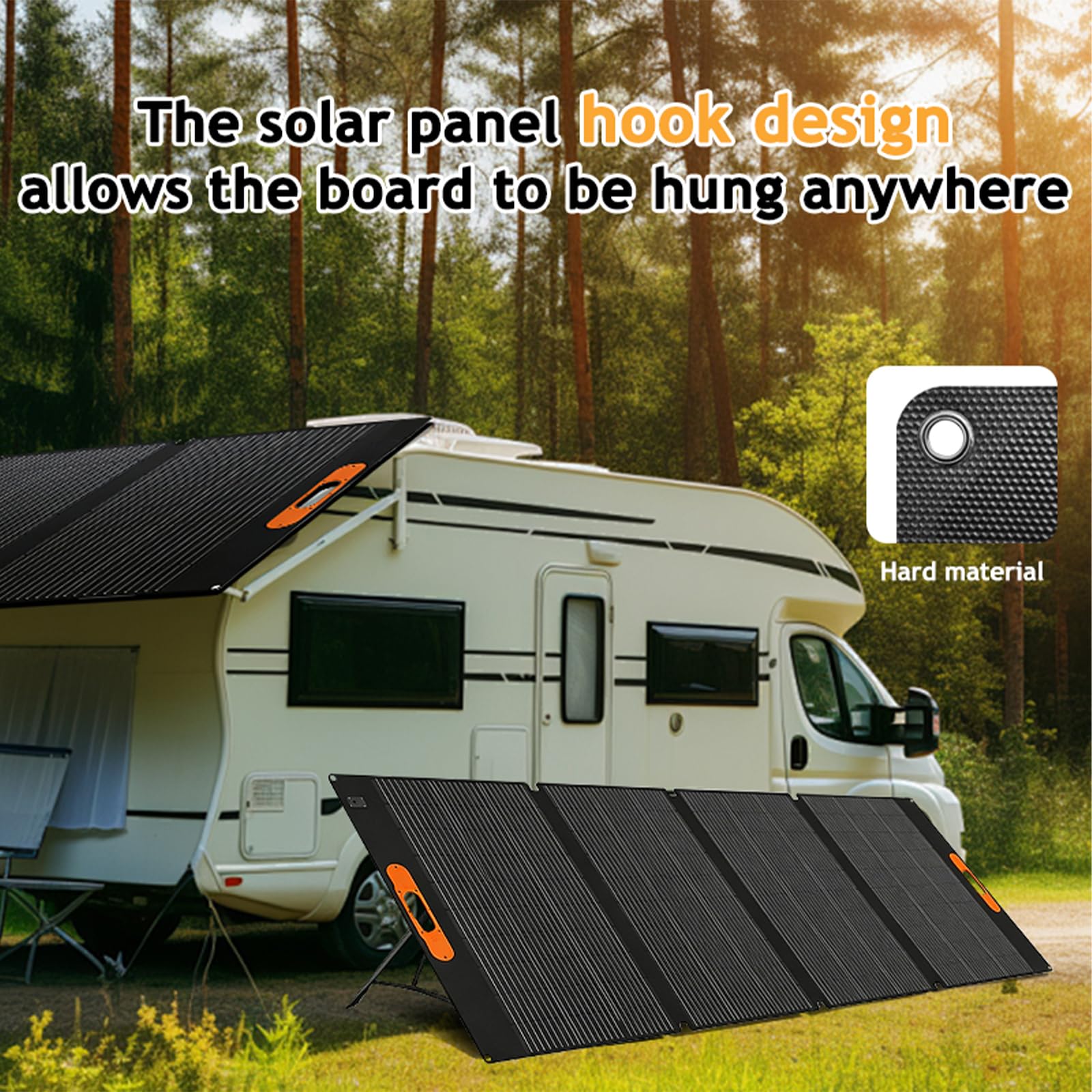 CHUBAN 200W Faltbares Solarpanel Tragbares IP68 ETFE 5 in 1 Camping