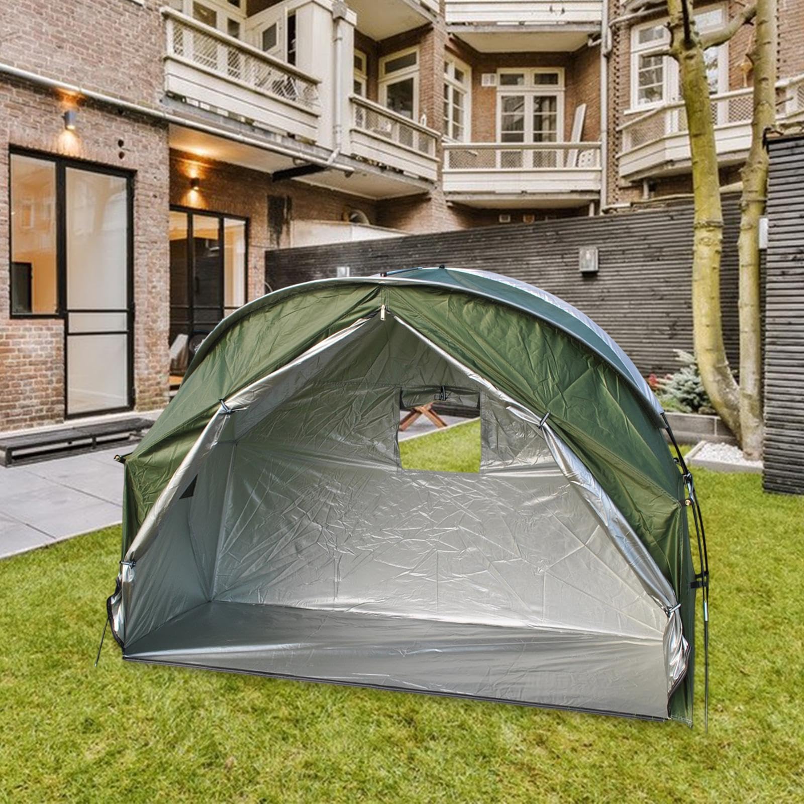 Tenda da Campeggio, Tenda da 1, Antivento, Attrezzatura per Esterni, Tessuto Oxford per Campeggio, Pesca, Caccia, Zaino in Spalla, Montagna