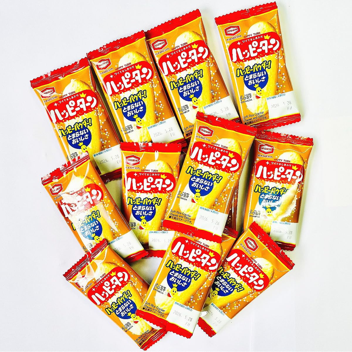 Amazon.co.jp: 亀田製菓 ハッピーターン 400袋 個包装 業務用 せんべい