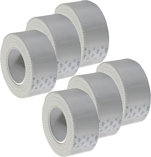 Cloth Medical - Cinta quirúrgica de primeros auxilios de 1 pulgada x 10 yardas paquete de 6 rollos ligera transpirable similar a la seda microporosa