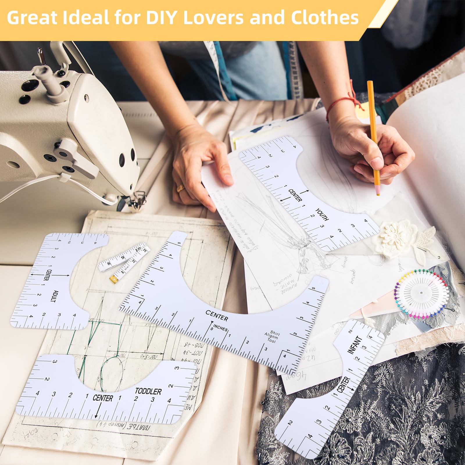 Liniaal Positie Shirt Bedrukken 12 Stuks T-shirt