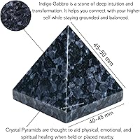 Vista 121 de Amazing Gemstone Amethyst Pyramid Crystal Healing Stones - 2" Great Pyramid Figurine of Natural Stone Pyramid for Meditation, Reiki, Chakra