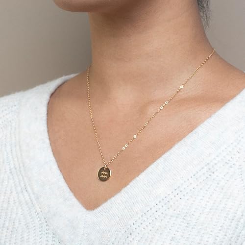 Miniatura 8 de Cancer Pendant Necklace, 14K Gold Filled Cancer Sign Necklace, Personalized July Birthday Gift for Women and Girls