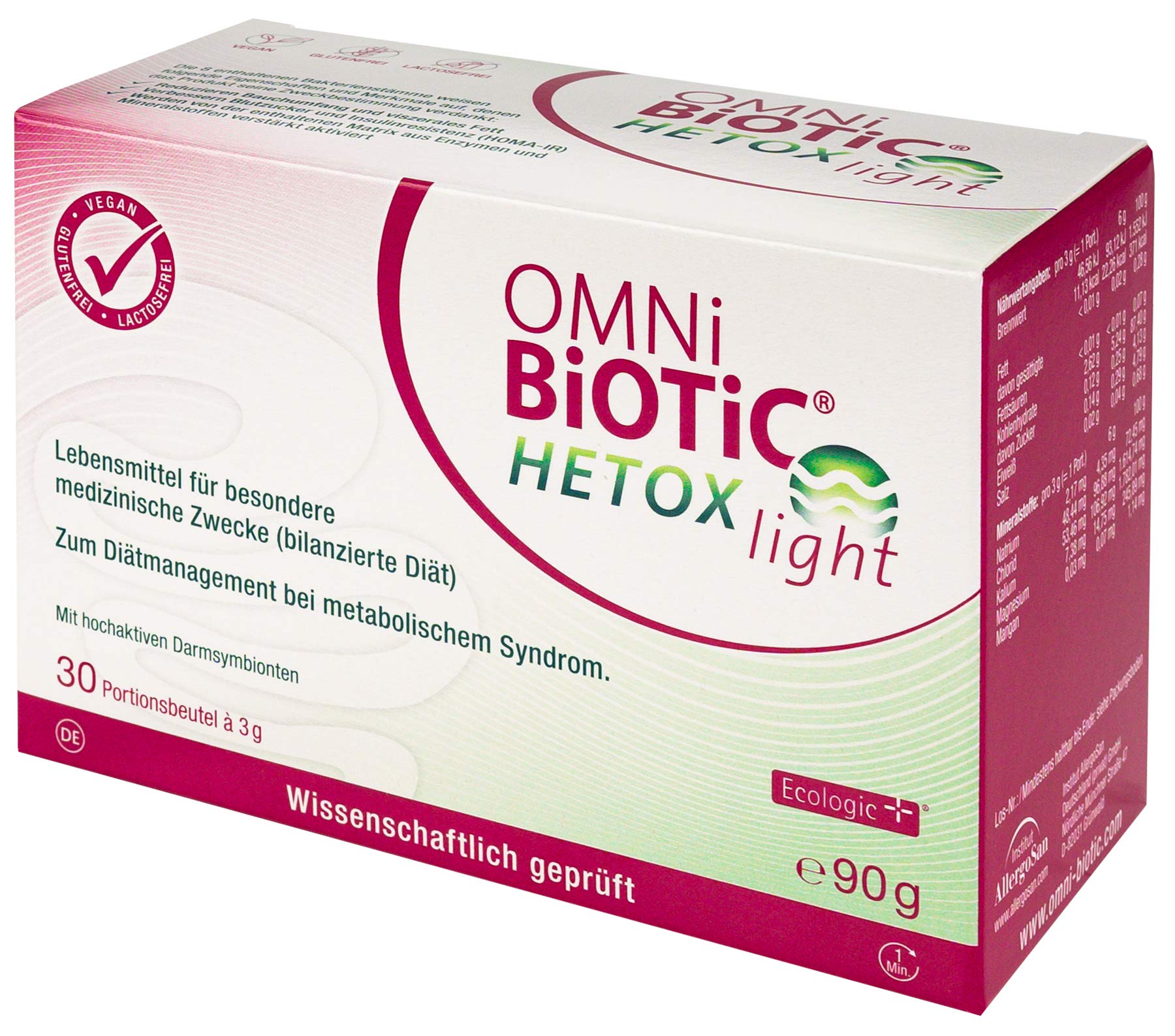 OMNi BiOTiC HETOX light, 30 Portionsbeutel a 3g (90g)