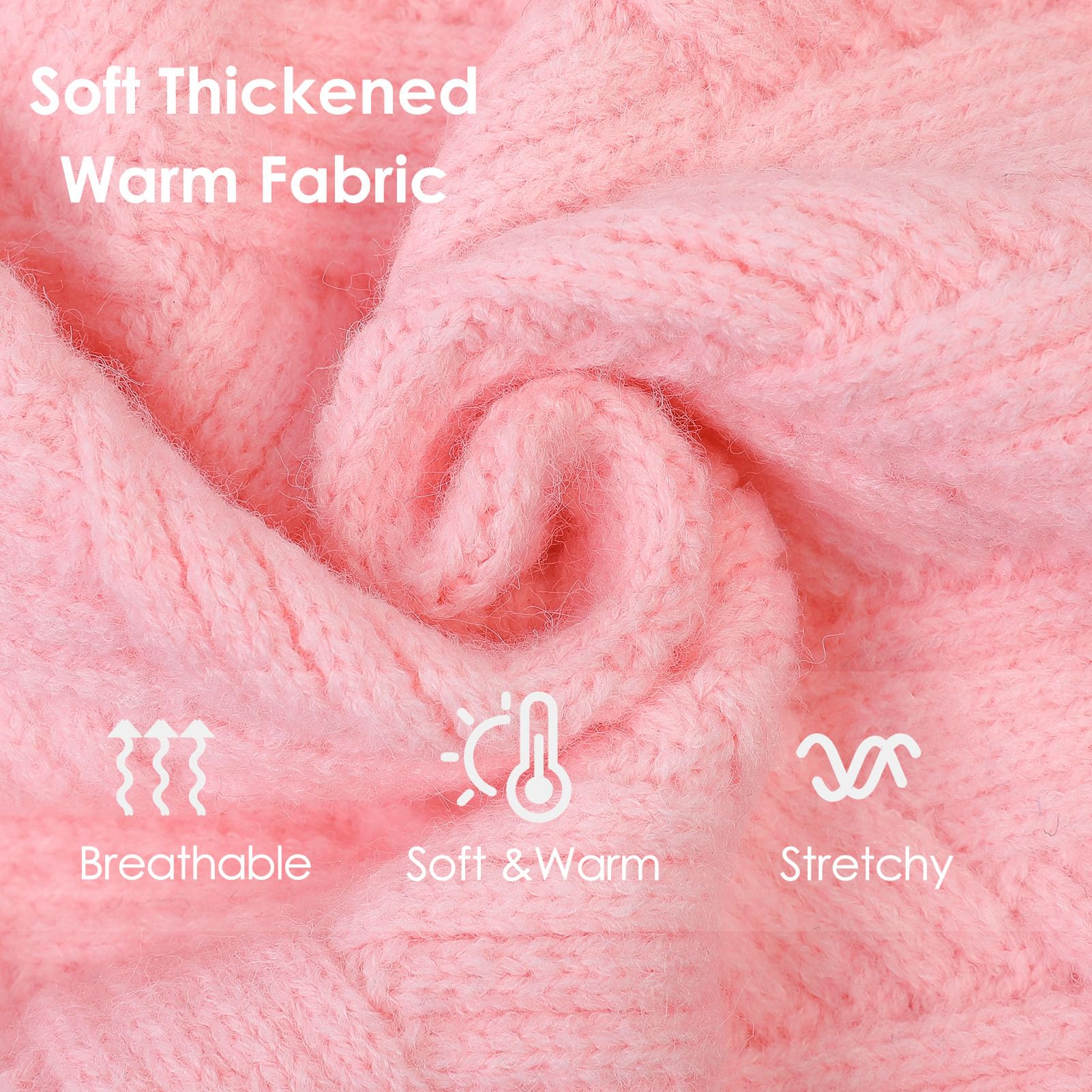 AOFITEE Maglione per Cani, Invernale Maglioncino Cane Taglia Piccola con Collo Alto, Maglione Natalizio Cane Morbida e Calda Maglioncini Bassotto con Maniche, Maglioni Cani Rosa, S