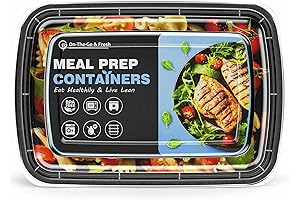 GUANFU Microwave-Safe Meal Prep Containers