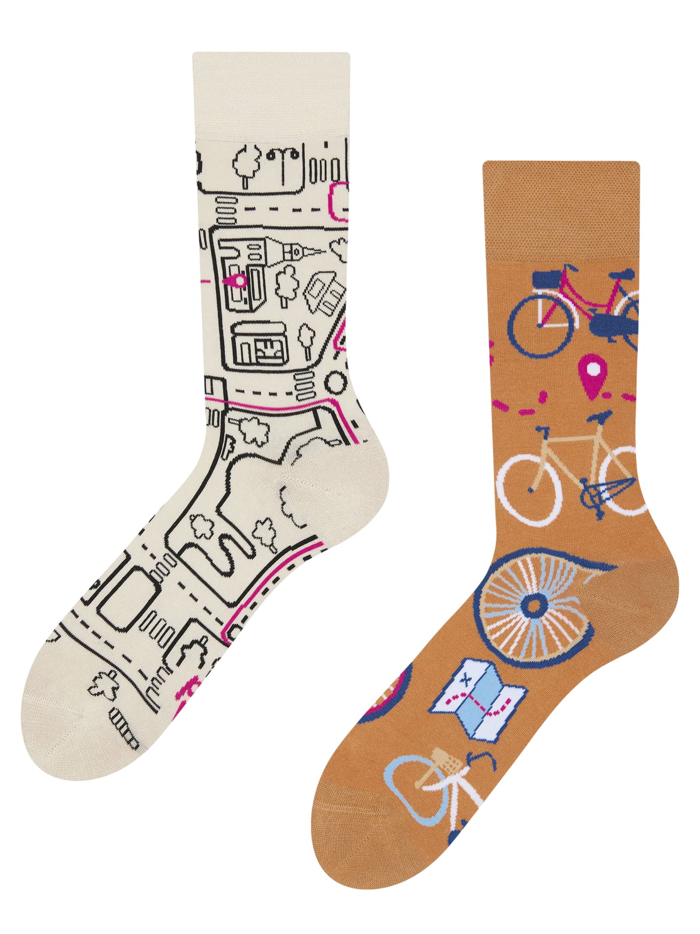 Dedoles Calzini Unisex Donna Uomo & Bambini Calze Cotone con tanti Design divertenti Calcio Bicicletta Piante Cavalli Regalo sinistra destra diversi